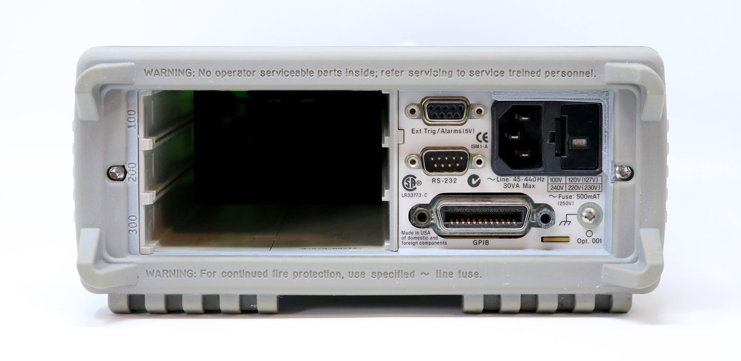 HP / Agilent 34970-88302 Rear Panel / Bezel fits 34970A, 34972A. 3D Printed