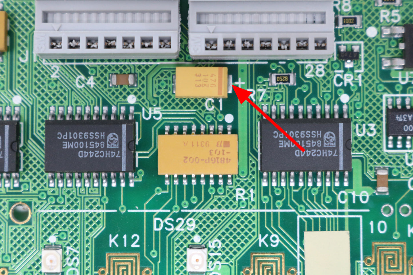 HP / Agilent 53131A / 53132A VFD Display Replacement. LED Display Conversion Kit. Cyan