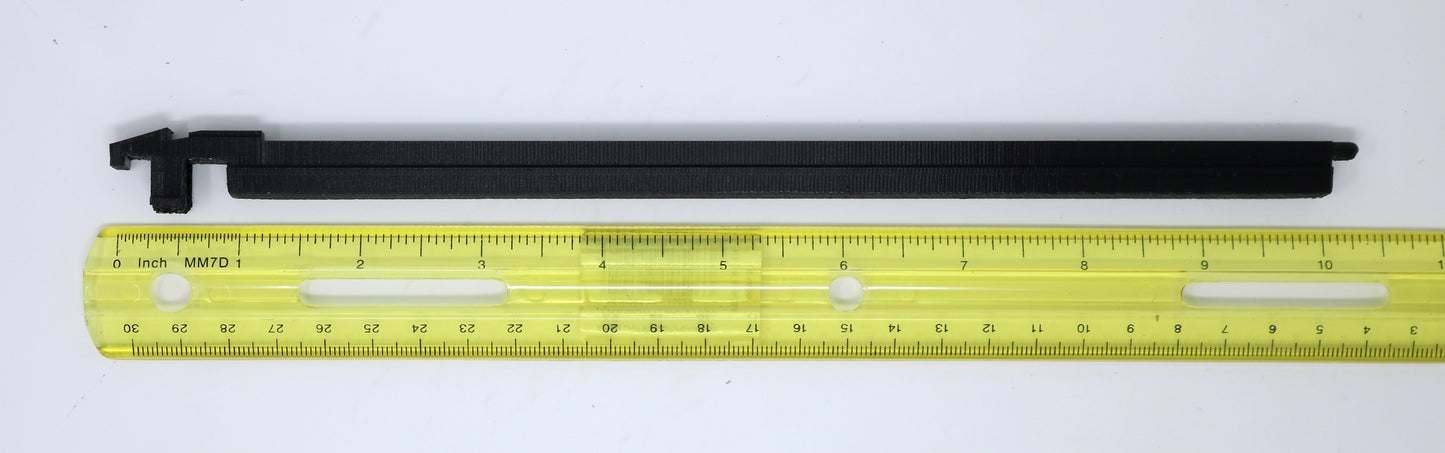 Rail Plug-In / Bottom Guide for Tektronix TM5003 / TM5006 series. 3D printed