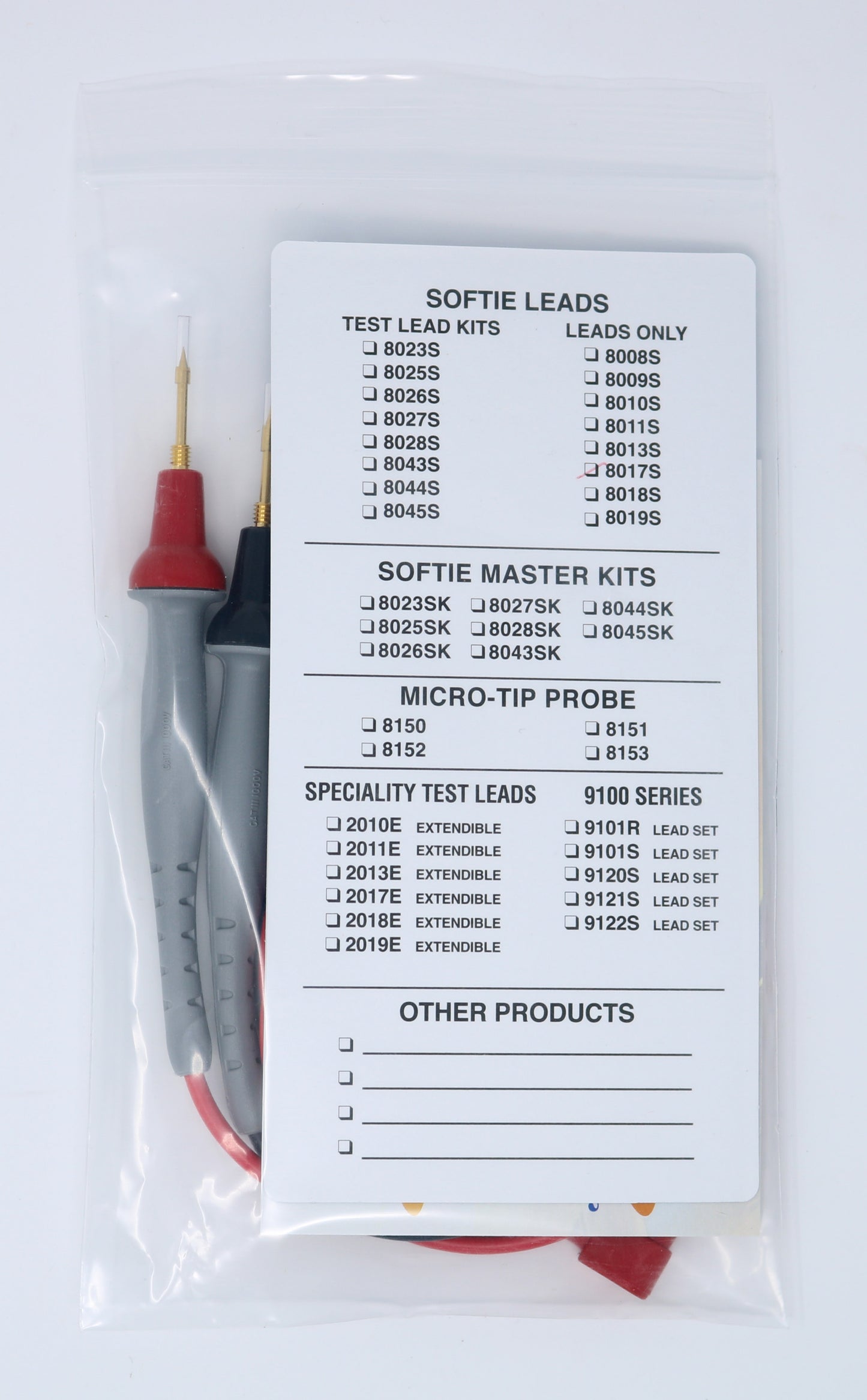 Probe Master 8017S Multimeter Test Leads fits HP / Agilent, Fluke. Made in USA