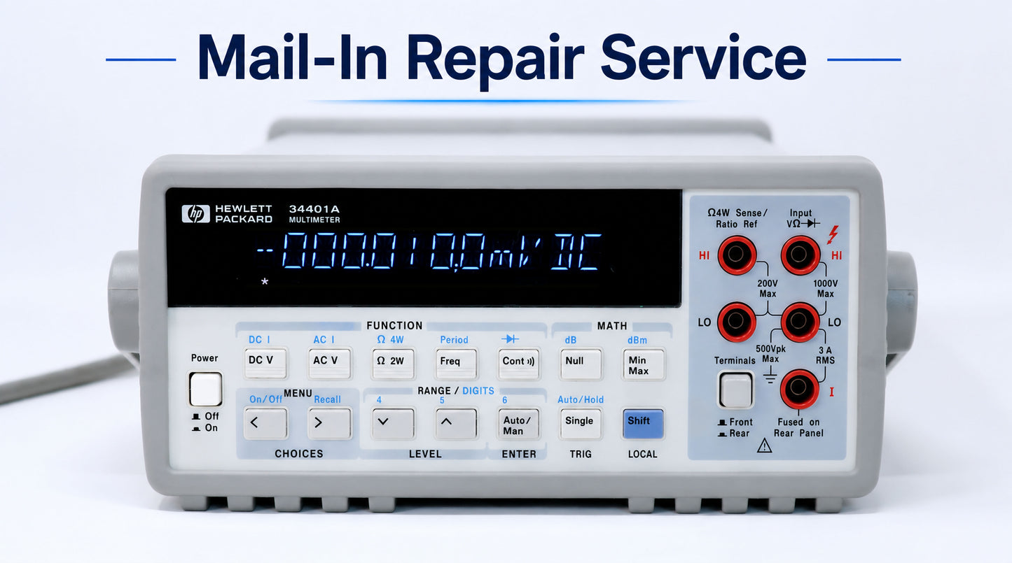 Repair Service. HP / Agilent 34401A Digital Multimeter - Mail in Repair Service