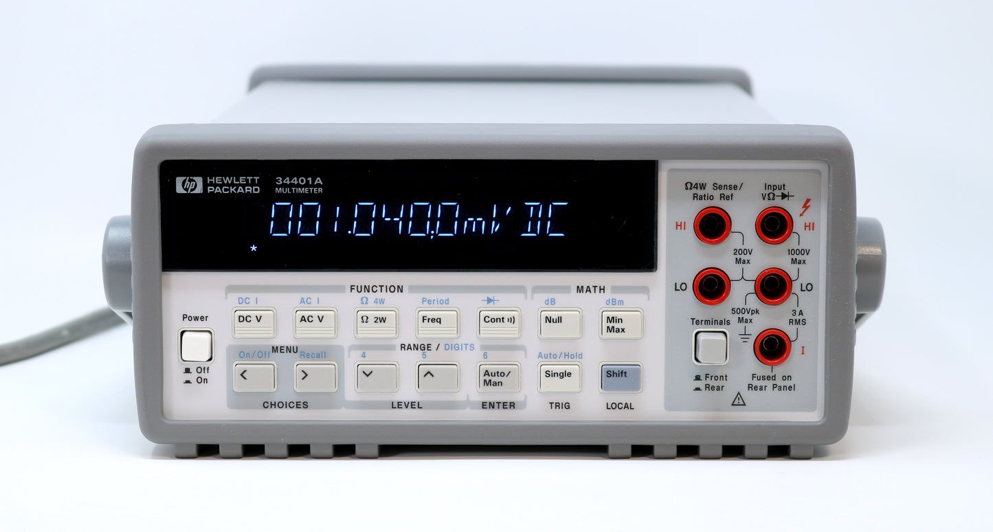 HP / Agilent 34401A VFD to LED Display Replacement. LED Conversion. (Preorder)