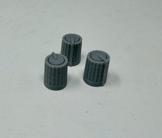 3 PCS Tektronix 366-2041-03 Knobs With Pointer 2465B, 2467B, 2445B, 2465A, 2467