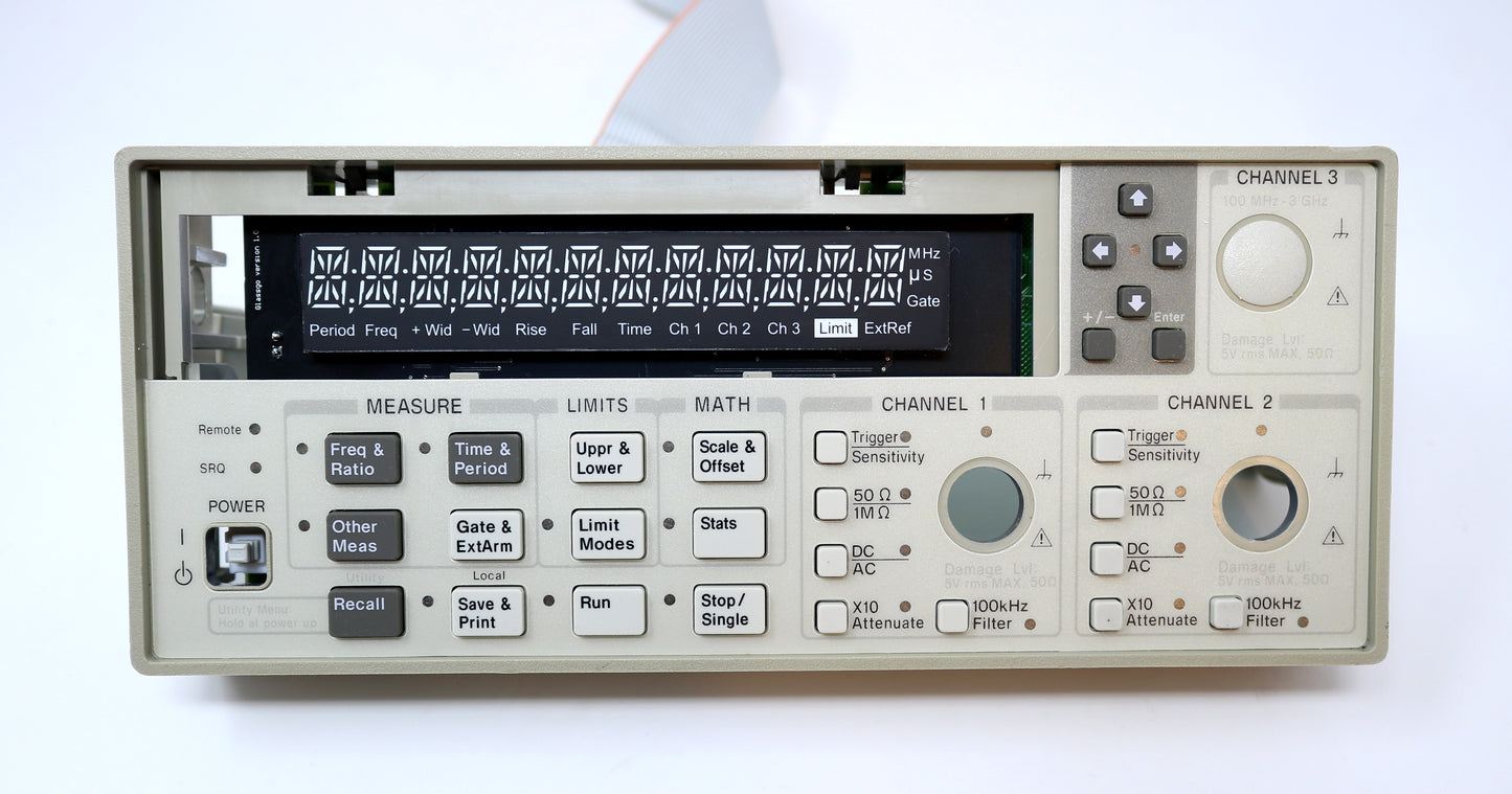 VFD to LED Display Replacement SERVICE - HP/Agilent 53131A / 53132A. LED Upgrade