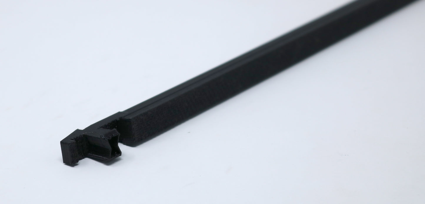 Rail Plug-In / Bottom Guide for Tektronix TM5003 / TM5006 series. 3D printed