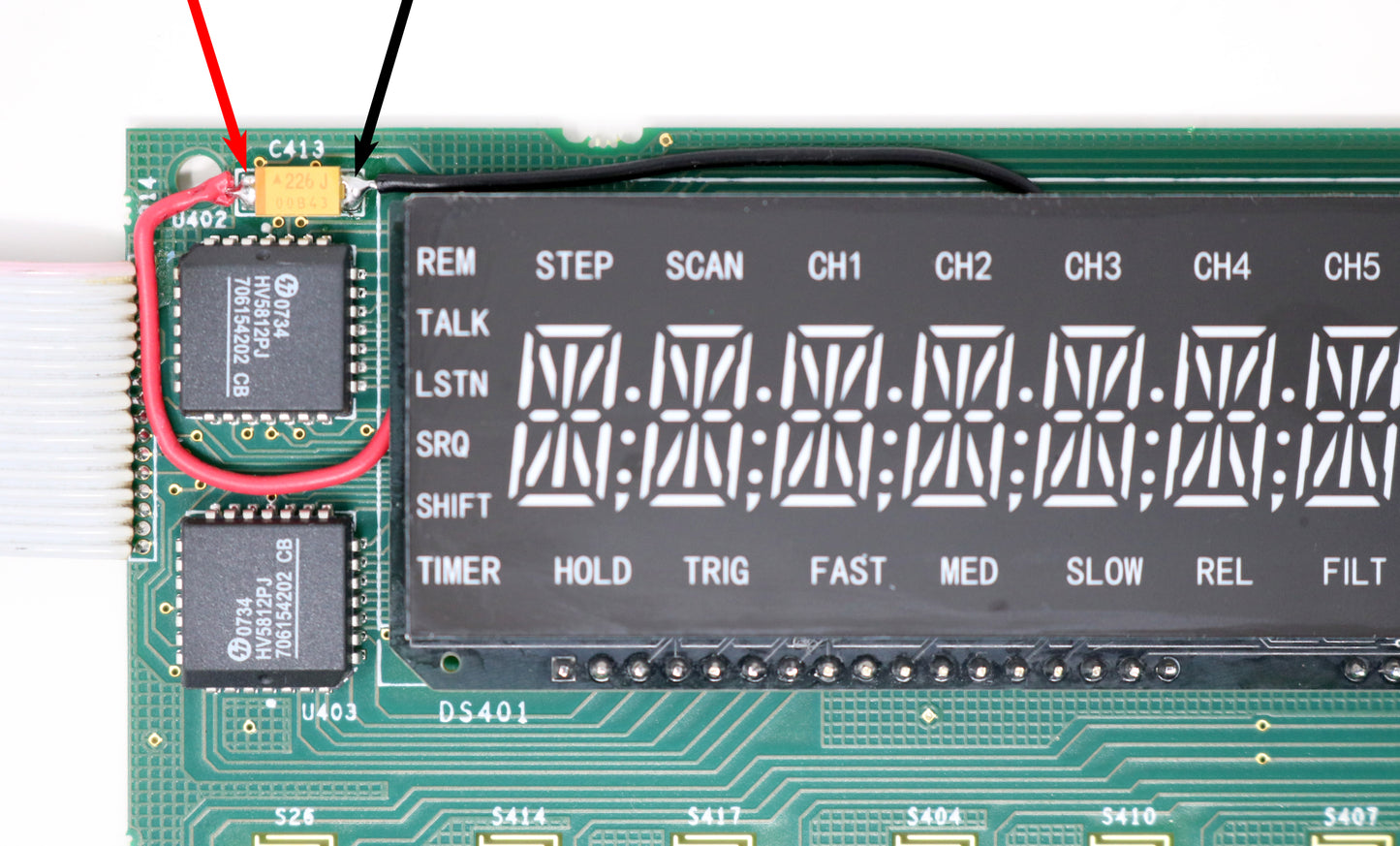 VFD to LED Display Replacement SERVICE - Keithley 2000/2015/2010 - LED Upgrade