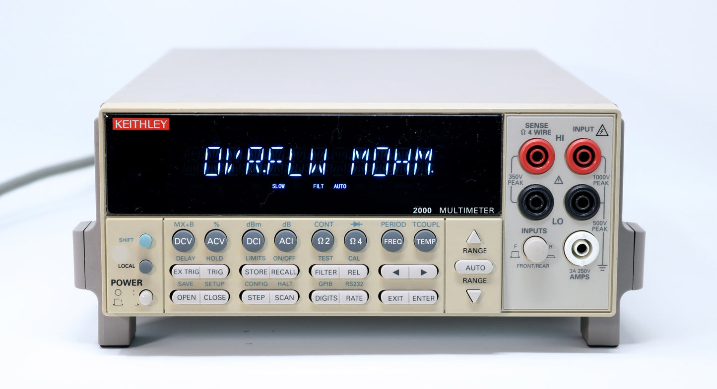 VFD to LED Display Replacement SERVICE - Keithley 2000/2015/2010 - LED Upgrade