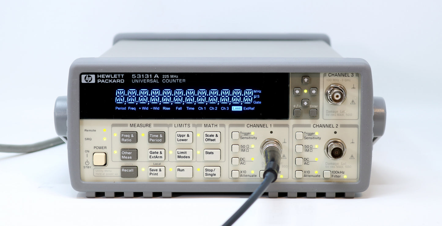HP / Agilent 53131A / 53132A VFD Display Replacement. LED Display Conversion Kit. Cyan