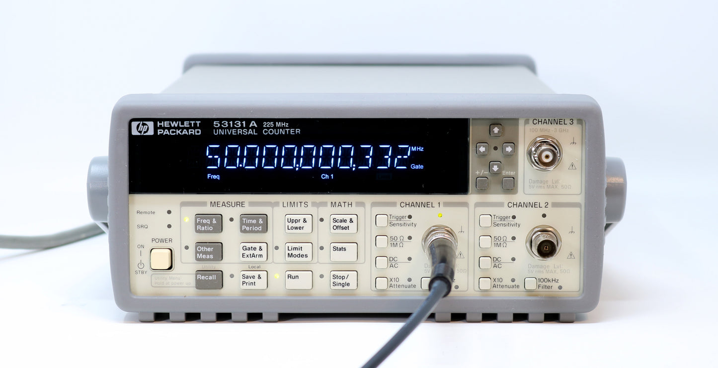 HP / Agilent 53131A / 53132A VFD Display Replacement. LED Display Conversion Kit. Cyan