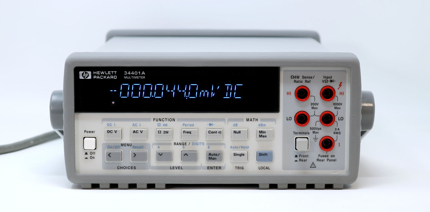 HP / Agilent 34401A Digital Multimeter, 6½ Digit Tested & Spot-on. Very clean (9468)