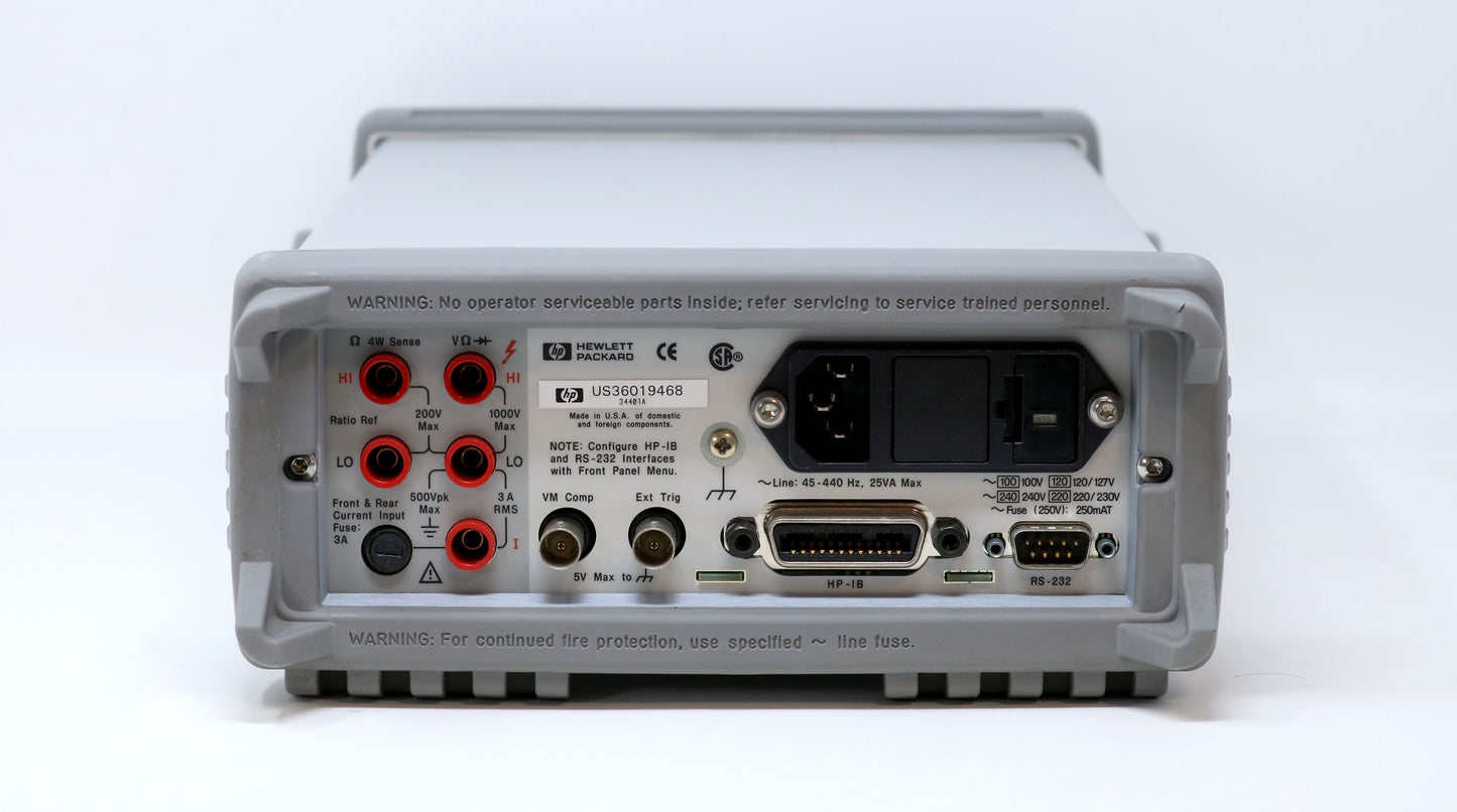 HP / Agilent 34401A Digital Multimeter, 6½ Digit Tested & Spot-on. Very clean (9468)
