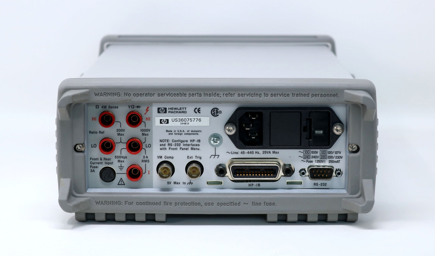 HP / Agilent 34401A Digital Multimeter, 6½ Digit Tested & Spot-on. Very Clean (5776)