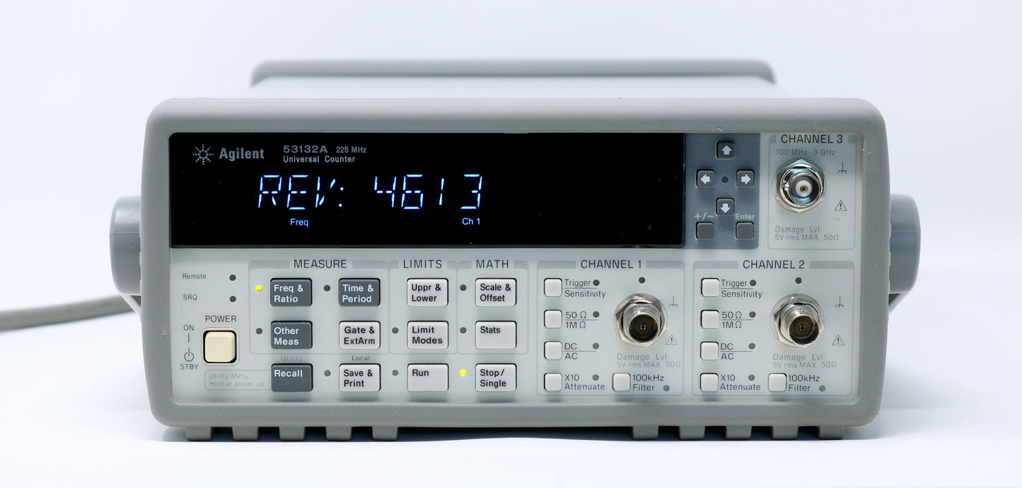 HP / Agilent 53132A 225 MHz 12 digits/s Frequency Counter/Timer. Option 030