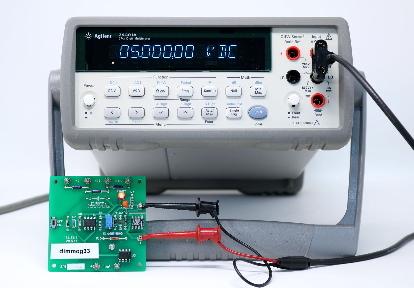 HP / Agilent 34401A Digital Multimeter, 6½ Digit Tested & Spot-on. Very Clean (0102)