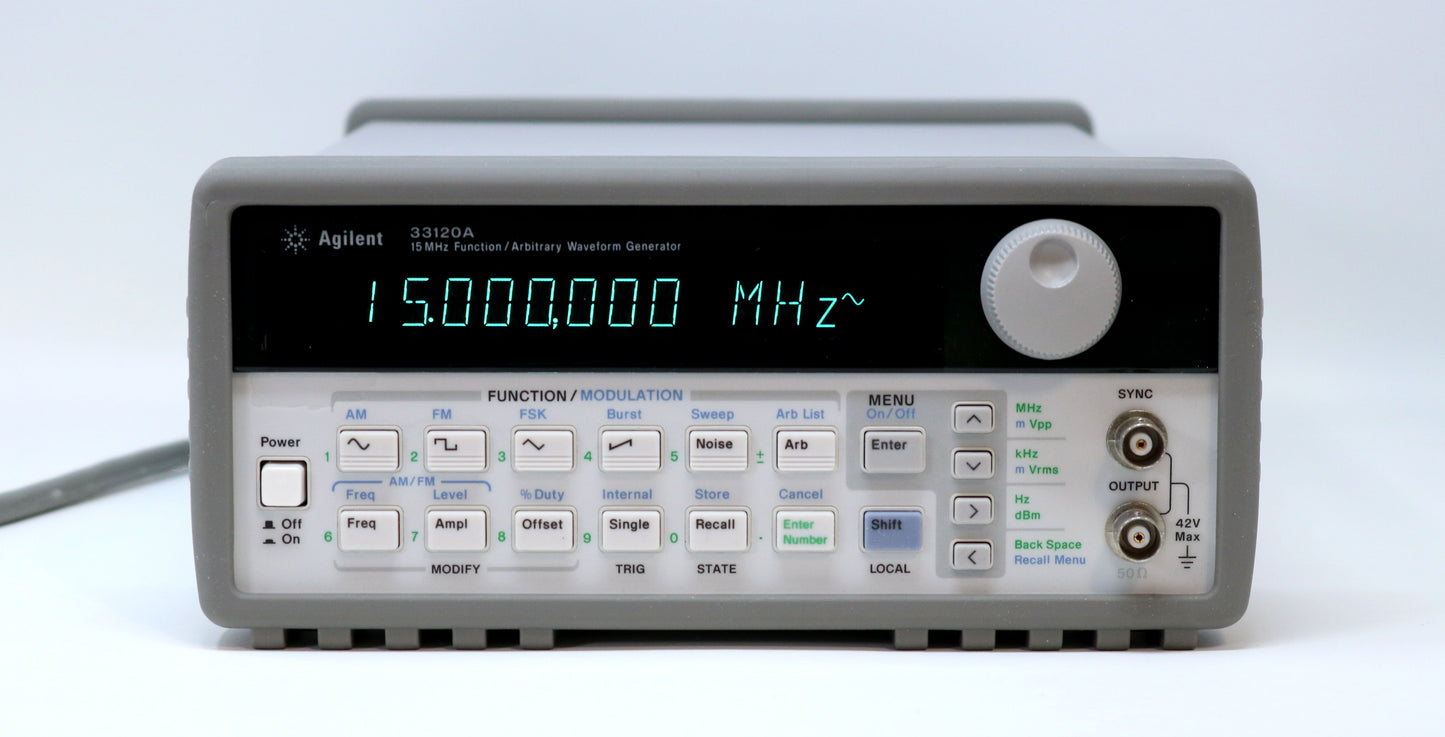 HP / Agilent 33120A 15 MHz Function / Arbitrary Waveform Generator. Very clean
