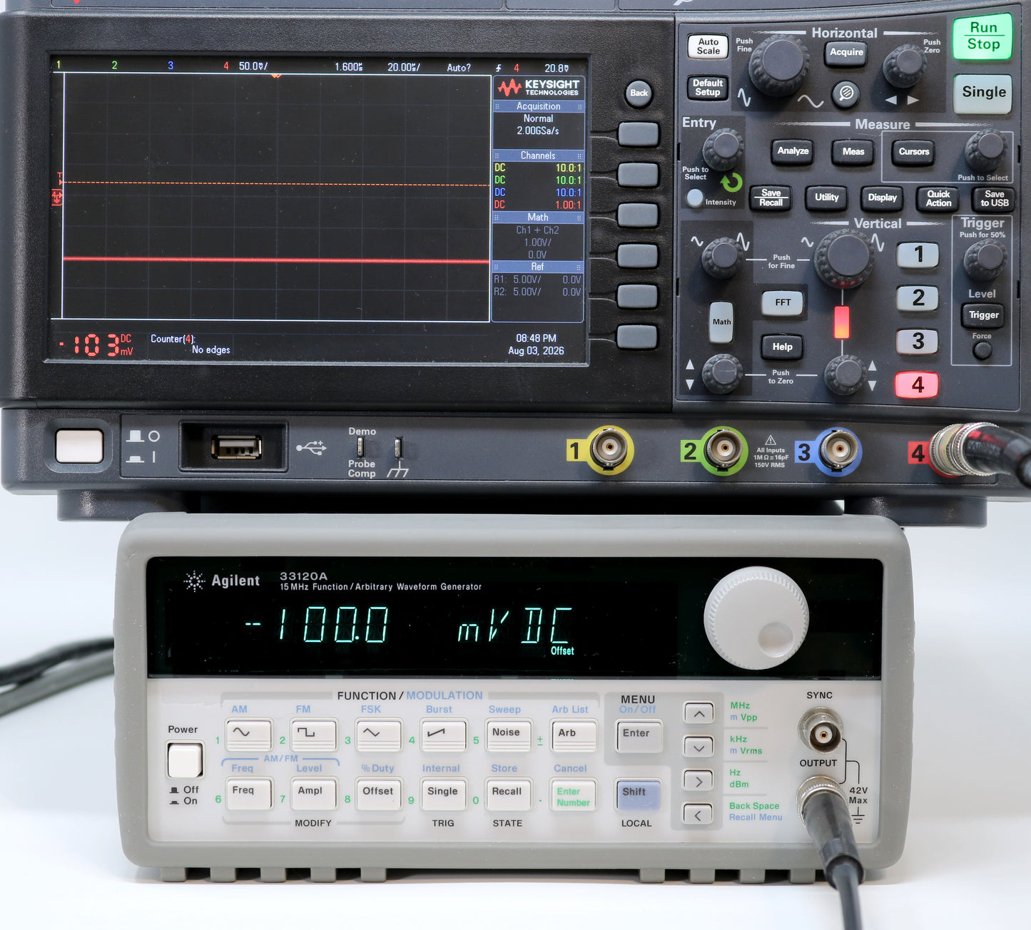 HP / Agilent 33120A 15 MHz Function / Arbitrary Waveform Generator. Very clean